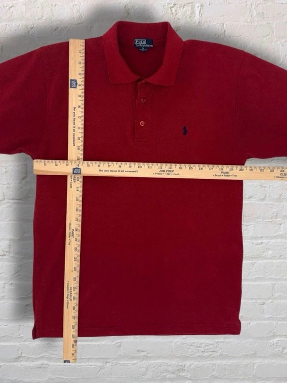 Polo Ralph Lauren Vintage Red Pique Polo Shirt Men’s XL Classic Fit Made in USA